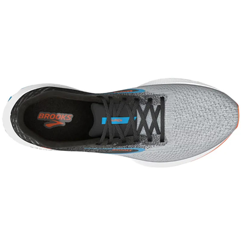 Brooks Men's Launch 10 2E WIDE - Black/Grey/Orange-3